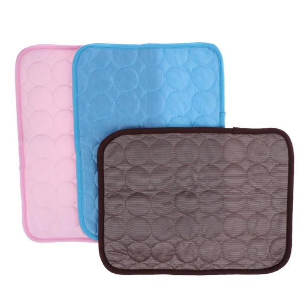 

kennels & pens summer pet cooling mats blanket dog bed sofa portable mat pad sleeping cooler for dogs cats ice silk