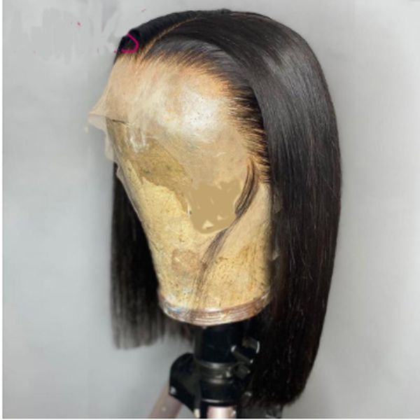 

synthetic wigs natural coloredblunt cut short bob lace front for black women with baby hair wig heat temperature daily