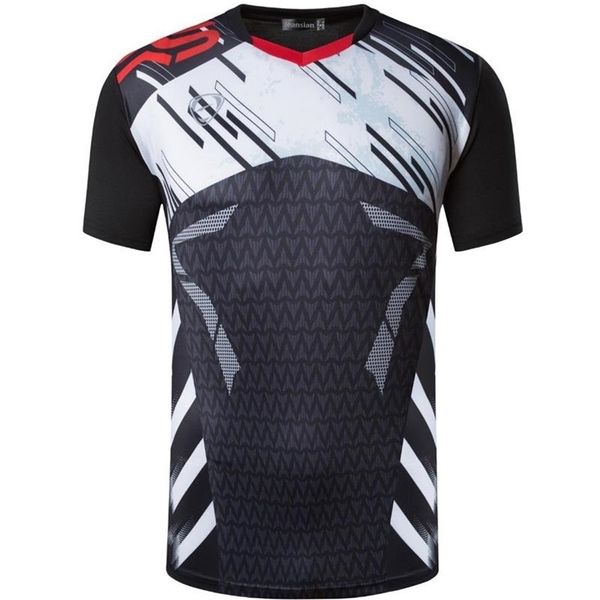 

jeansian men's t-shirt tshirt tee shirt sport short sleeve dry fit running fitness workout lsl299 black 210409, White;black