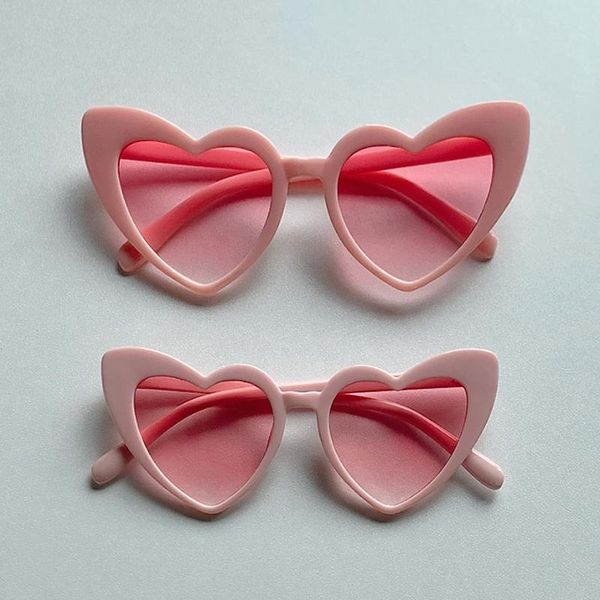 

sunglasses kids love heart shape fashion heart-shaped sun glasses girls eyewear shades cute lovely good quality uv400, Blue