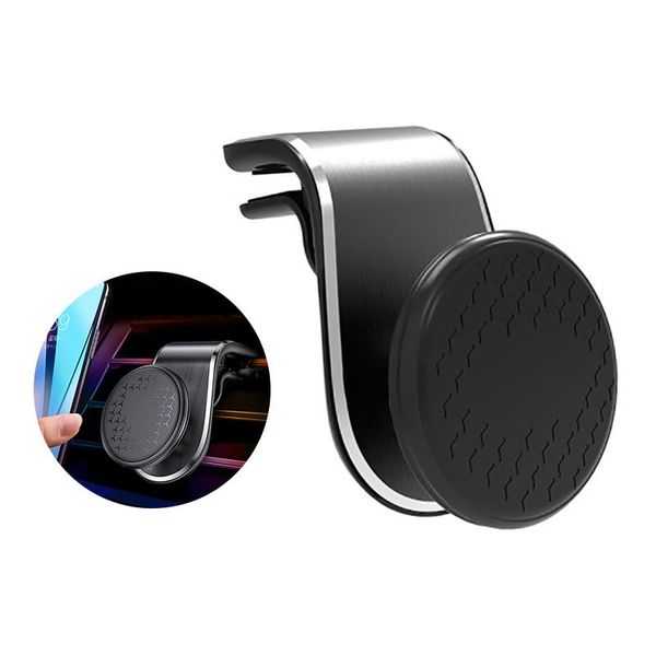 

cell phone mounts & holders magnetic car holder for in l shape air vent mount stand magnet mobile universal socket