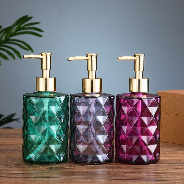 

liquid soap dispenser large 330ml manual clear glass hand sanitizer bottle containers press empty bottles bathroom