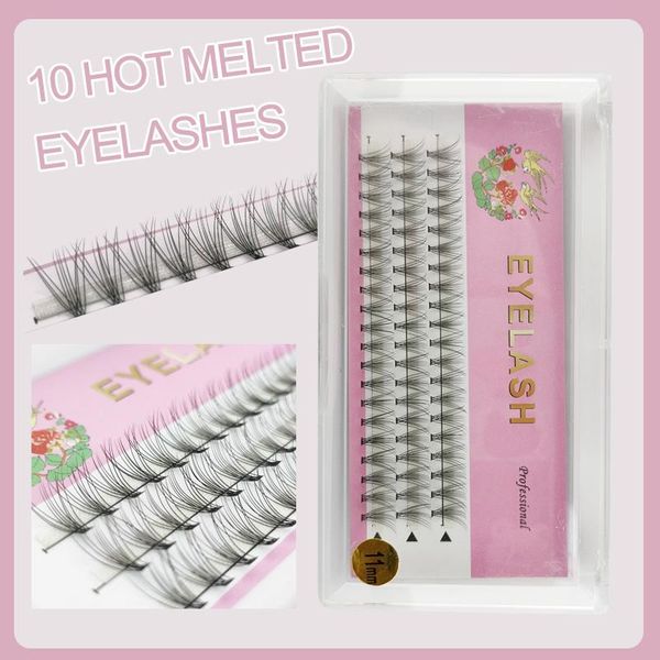 

false eyelashes selling 60pcs professional makeup individual cluster handmade eyelash natural soft