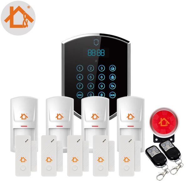 

wireless wcdma-3g/landline home security alarm system with touch keypad systems