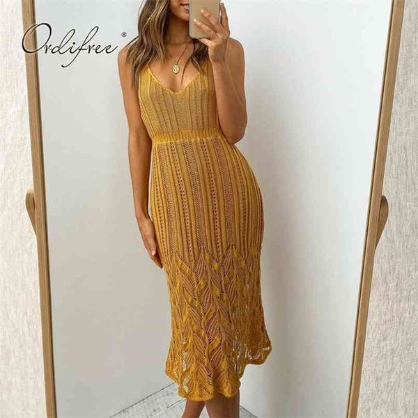 

summer women knitted sweater dress knee length sleeveless party 210513, Black;gray