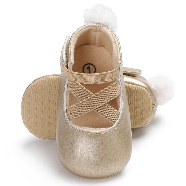 

first walkers 0-18m walker shoes born baby girls boys soft sole pu toddler crib moccasin ball prewalker boots party