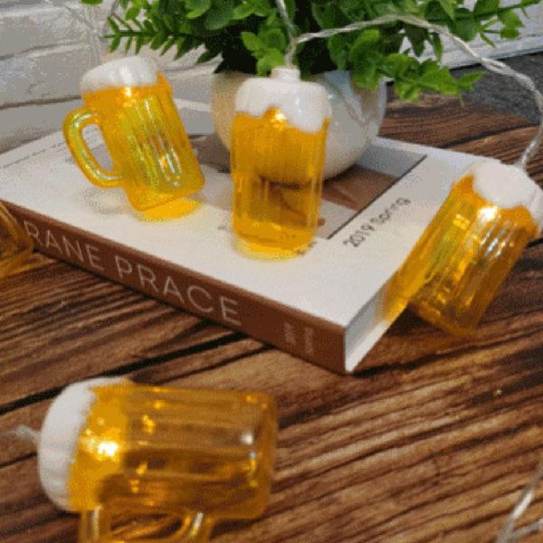 

strings wholesale 10 leds creative beer mug light string hanging lights for outside backyard balcony porch bistro party