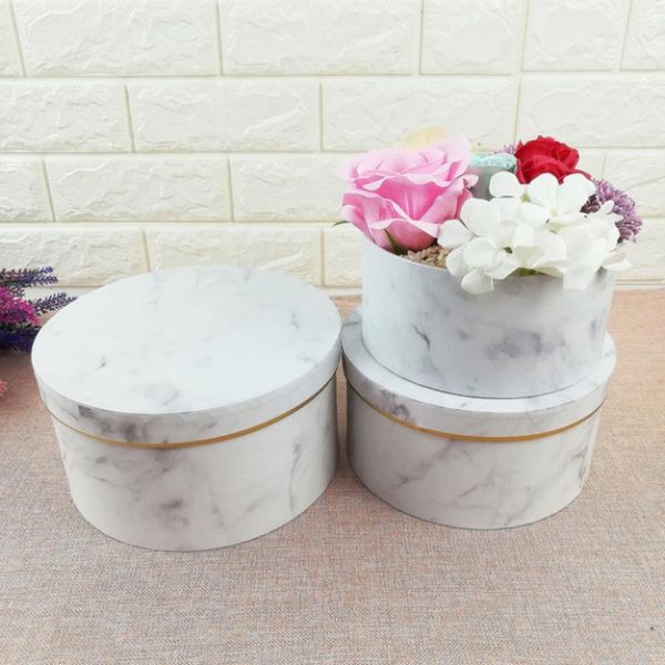 

marbling hat box flower arrangement cupcake wedding small boxes for gifts custom packaging tube kraft paper gift wholesale wrap