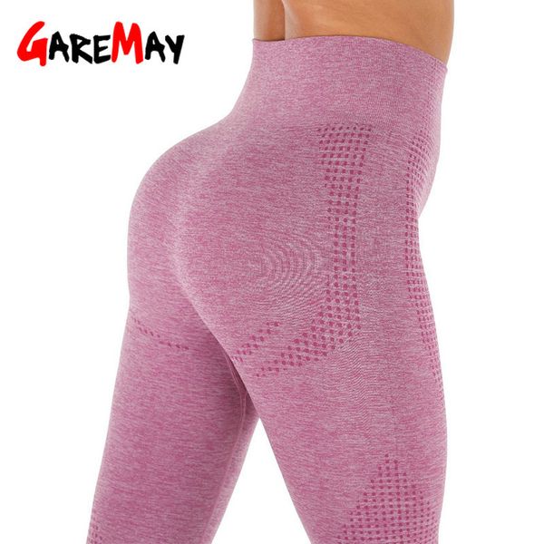 

seamless high waisted leggings for women push up fitness legging running slim yoga pants elastic sport leggin 210428, Black