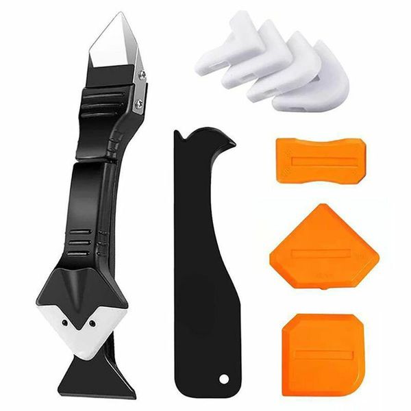 

10pcs caulking tool caulk remover glass glue angle scraper silicone removal set professional hand sets