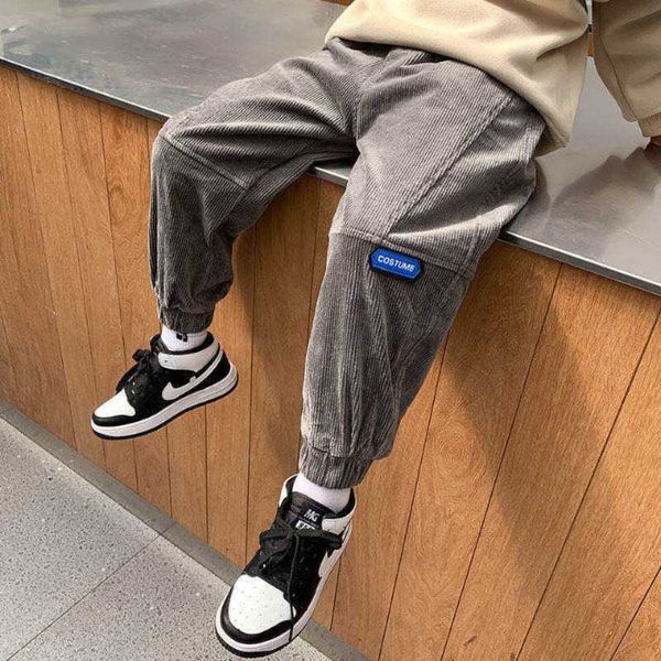 

trousers boys sport pants 2021 fashion casual kids pant children plus velvet clothes 3 4 5 6 7 8 9 10 11 12years, Blue