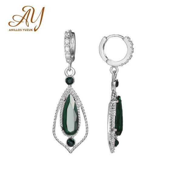 

dangle & chandelier anillos yuzuk silver 925 jewelry luxury female water drop earring fine sterling earrings for women party gifts