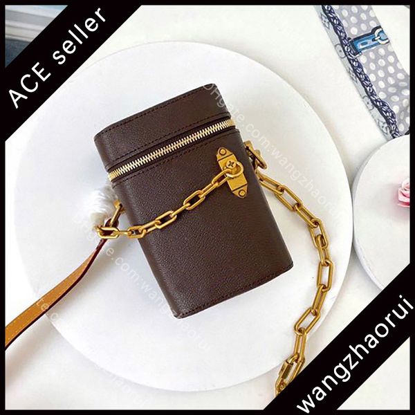 

fashion cross body wallet classic bag genuine leather purse men's shoulder bags canvas handbag with box a006