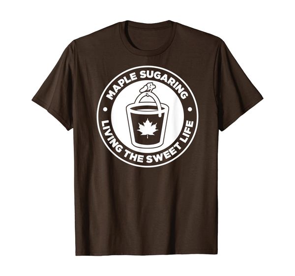 

maple sugaring shirt for farmers - living the sweet life, White;black