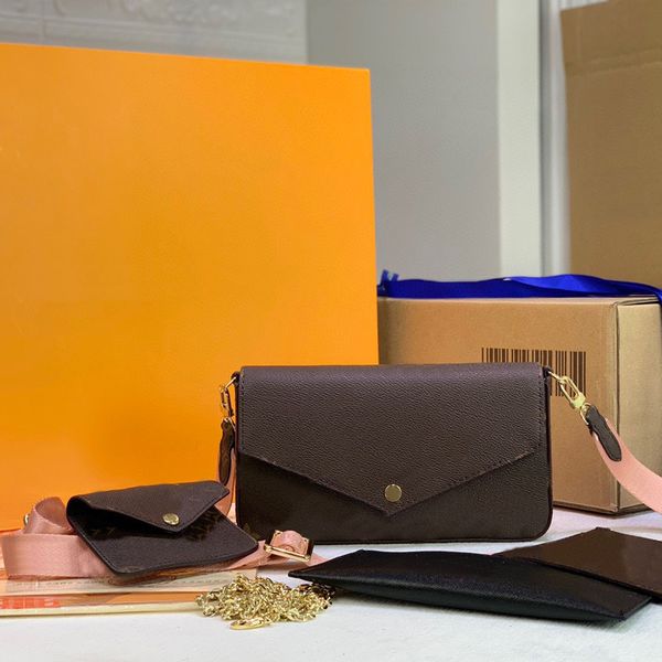 

handbag crossbody bag felicie shoulder bags 3 in 1 canvas genuine leather removable card holder mini pouch removale adjustable jacquard stra