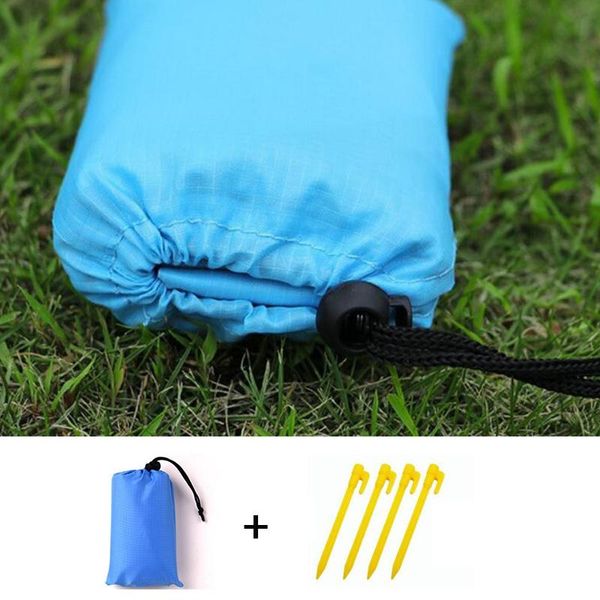 

outdoor pocket picnic blanket waterproof ,beach mat camping travel sand rug pads