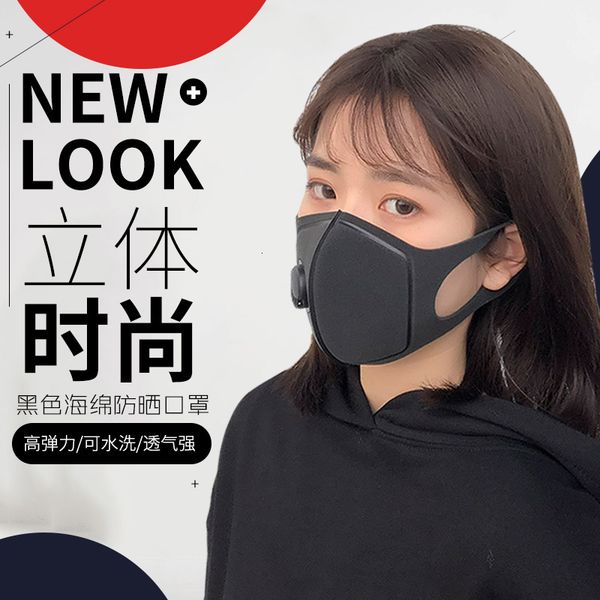 

dimensional black three fashionable dust 3d printing mask for men and women