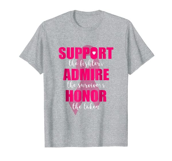 

pink ribbon breast cancer awareness quote shirt for women, White;black