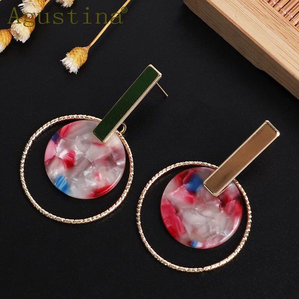 

dangle & chandelier agustina women earrings fashion jewelry acrylic drop earings punk minimalist earring acetate girls bohemian resin star, Silver