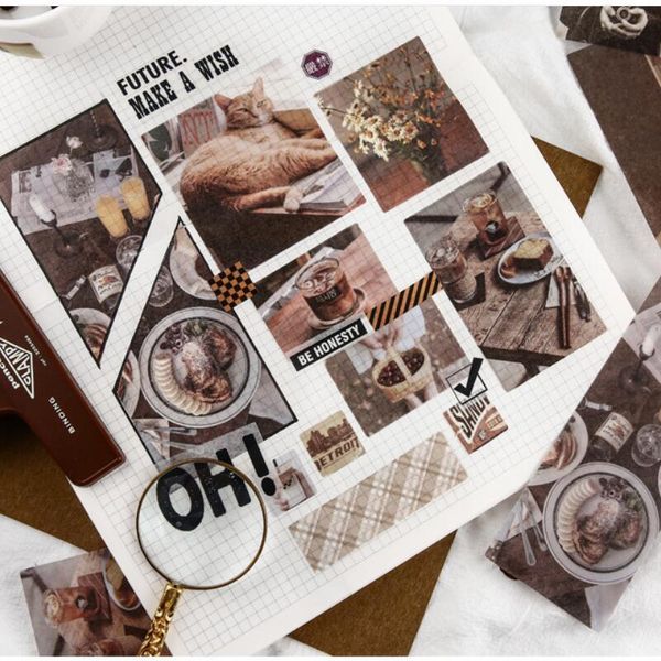 

gift wrap 20packs washi hand account ins stickers for scrapbooking journaling decor diy travel diary stationery wholesale