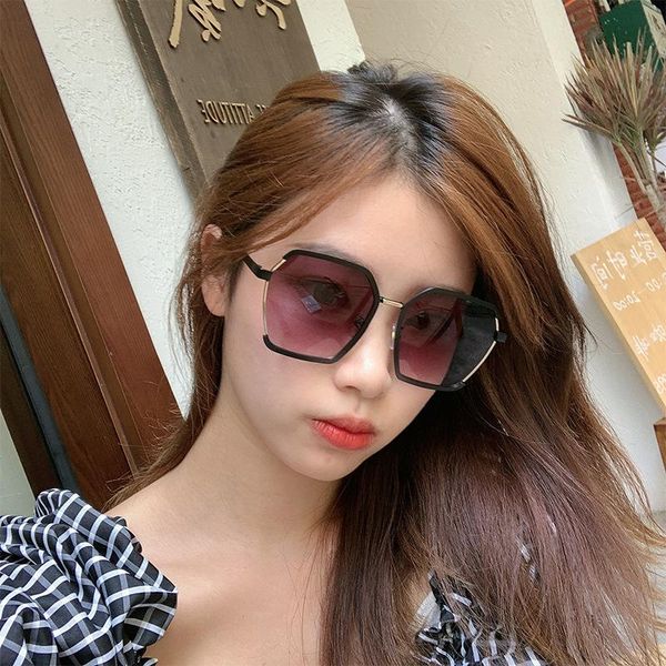 

sunglasses polygonal women designer metal irregular glasses ladies anti ultraviolet sun uv400 color, White;black