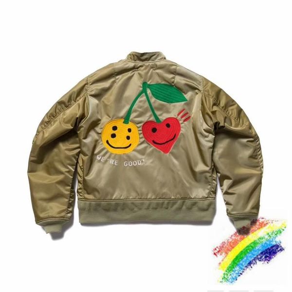 

cpfm.xyz grey we're good bomber jacket men women 1:1 -quality force pilot men's jackets, Black;brown