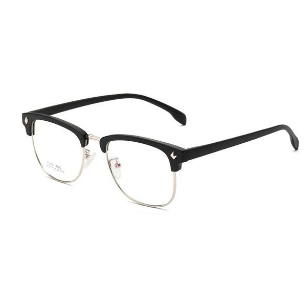 

fashion sunglasses frames eye glasses frame for women men 2021 optical retro eyeglasses myopia prescription clear tr90 spectacles eyewear, Black