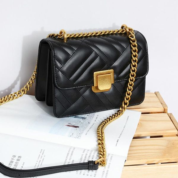 

evening bags 2021 trendy leather handbags, messenger chain bag, one-shoulder small square all-match