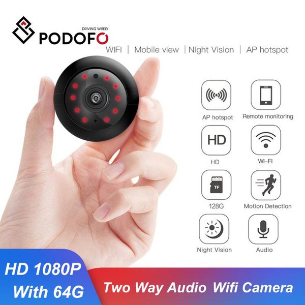 

podofo hd 1080p wireless wifi ip camera outdoor waterproof night vision security two way audio home network cameras