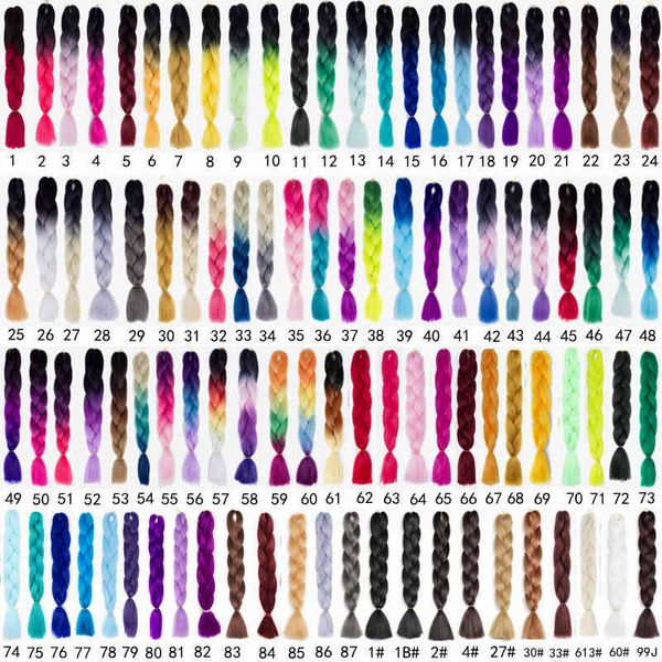 

wig gradient high dirty temperature chemical fiber braid, Black