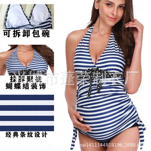 

Sexy 2021 Maternity Women's Split Black Bikini Fattening Swimsuit, White;black