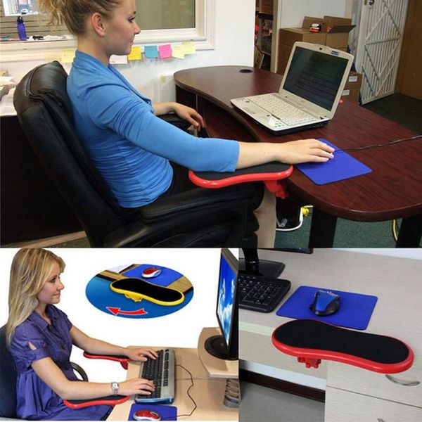 

mouse pads & wrist rests chair extender for table hand shoulder protect armrest pad desk attachable computer support