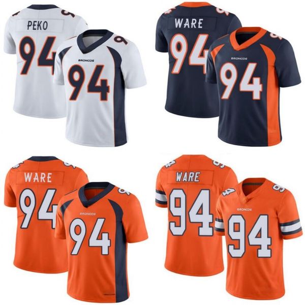 

denver broncos men #94 domata peko women youth vapor untouchable limited jersey, Black;red