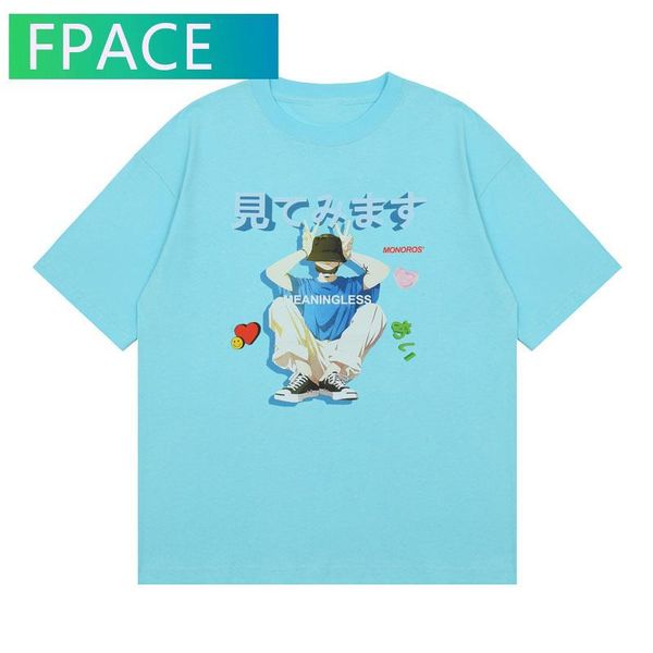 

men's t-shirts gonthwid hip hop japanese cartoon boy print tshirts streetwear harajuku casual summer loose cotton tees, White;black