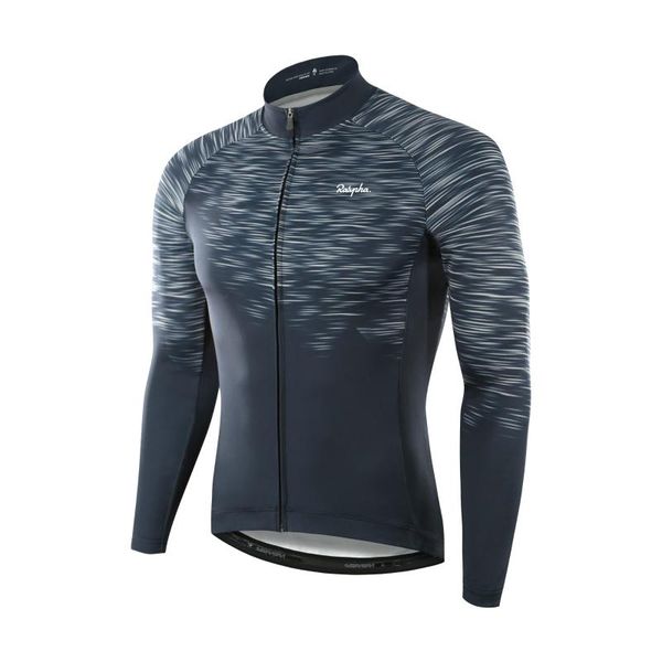 

raphaful autumn men's cycling jersey maillot ropa ciclismo long sleeve bike mtb cycle breathable uniform racing jackets, Black;red
