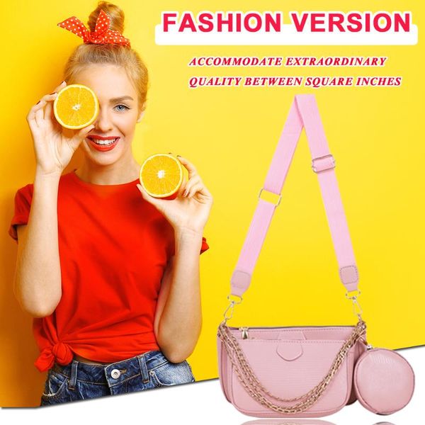 

evening bags luxury women composite shoulder messenger pu chain bag female ladies crossbody handbags