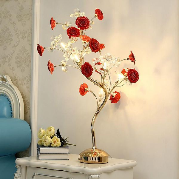 

table lamps ballroom crystal lamp led work desk light dressing room wedding ceramics dining escritorio