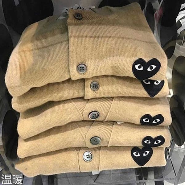 

chaopai play chuanjiu sweater men's and women's cardigan baoling loose lovers' love wool fashion coat, White;black