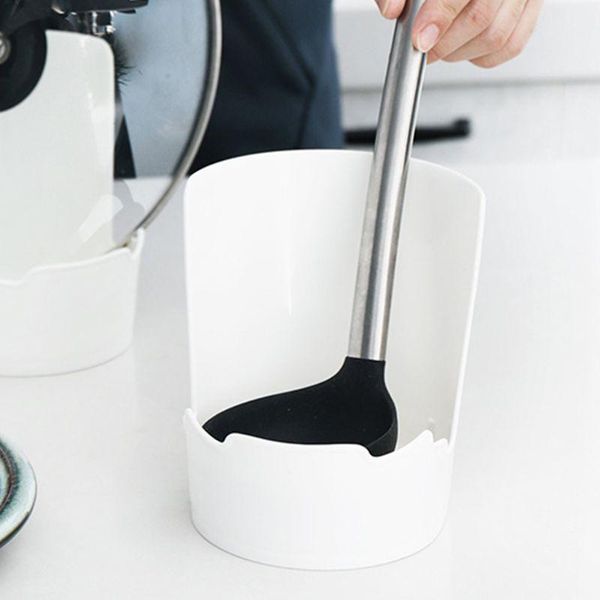 

spatula ladle shelf spoon rest pot lid rack holder strainer kitchen organizer 37mf storage & organization