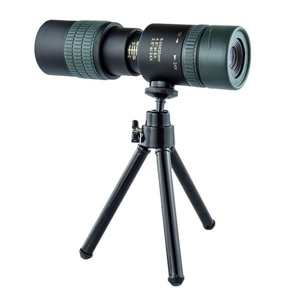 

telescope & binoculars 8-24x30mm super telepo zoom monocular bka4 waterproof fogproof night vision phone with tripod