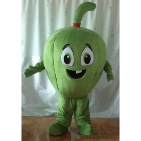 

festival dress pepper mascot costume halloween christmas fancy party dress advertising leaflets clothings carnival adults outfit, Red;yellow
