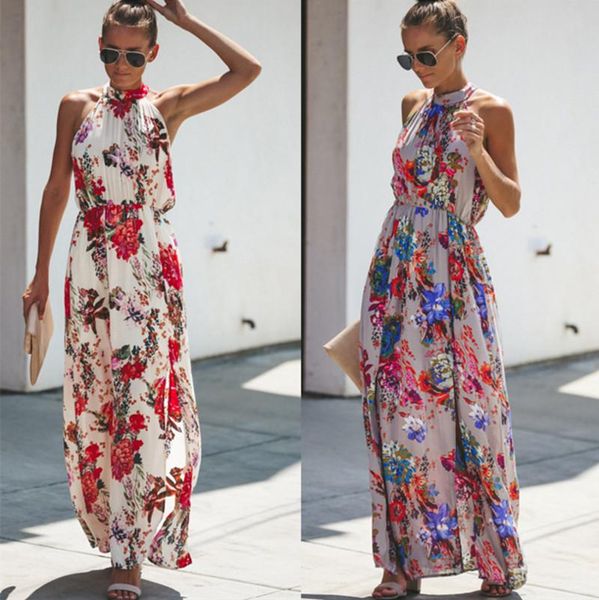 

women's knits & tees summer printed sleeveless dress, White