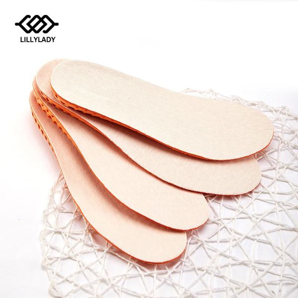 

shoes materials 1pair breathable height increase insoles for men/women1.5-4.5cm up invisiable arch support orthopedic absorption boots, Black