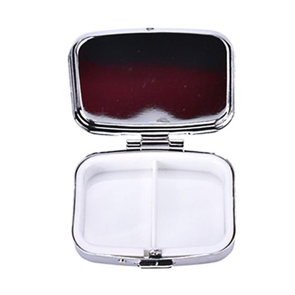

storage bottles & jars case portable metal pillbox organizer container 1 pcs holder key chains