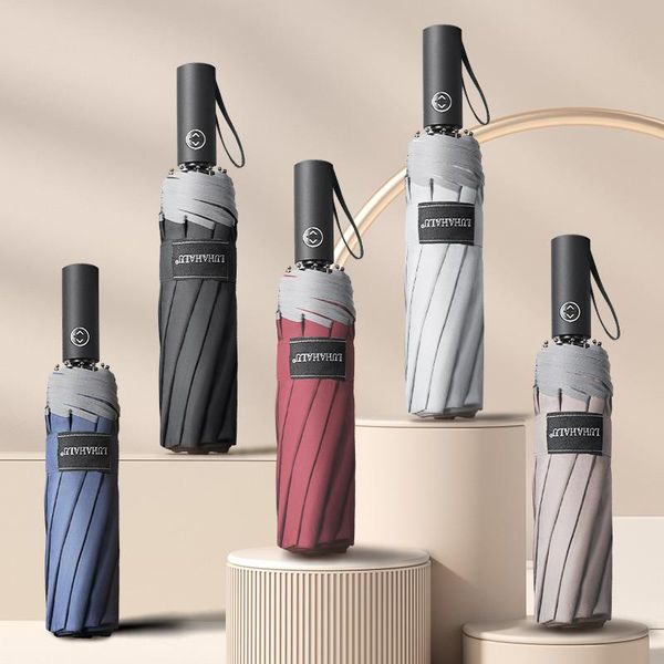 

umbrellas automatic folding open reverse umbrella male creative sunny rain strong reflective anti-wind