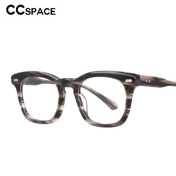 

fashion sunglasses frames 53149 handmade luxury acetate square glasses frame men women optical computer mirror, Black