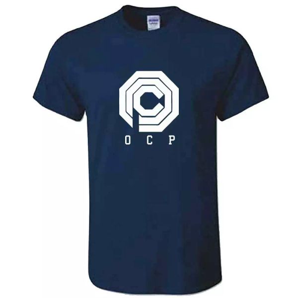 

robocop tshirt - mens ocp omnicorp retro dvd movie gift present, White;black