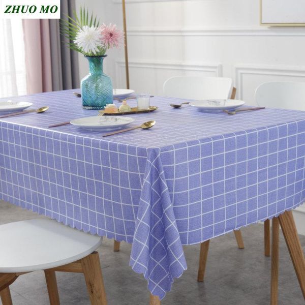 

table cloth fashion plaid waterproof rectangle tablecloth nordic style pvc cover home kitchen decoration party banquet dining