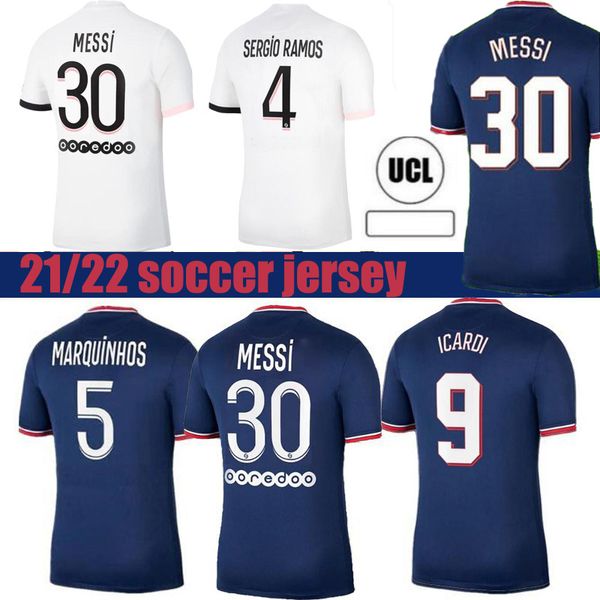 

maillots 2021 cavani messi soccer jersey 21 22 mbappe icardi marquinhos verratti camisetas de futbol shirt men jerseys, Black;yellow