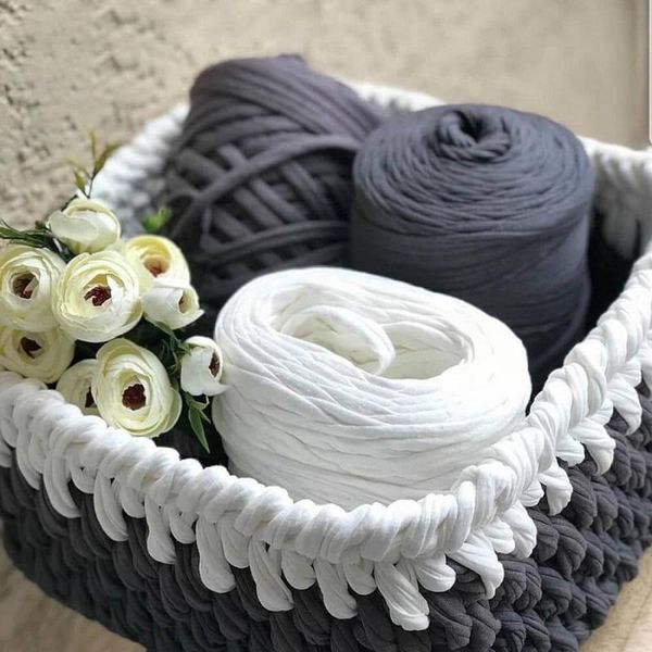 

yarn recycled combed cotton t-shirt 130 m, / made in turkey, Black;white